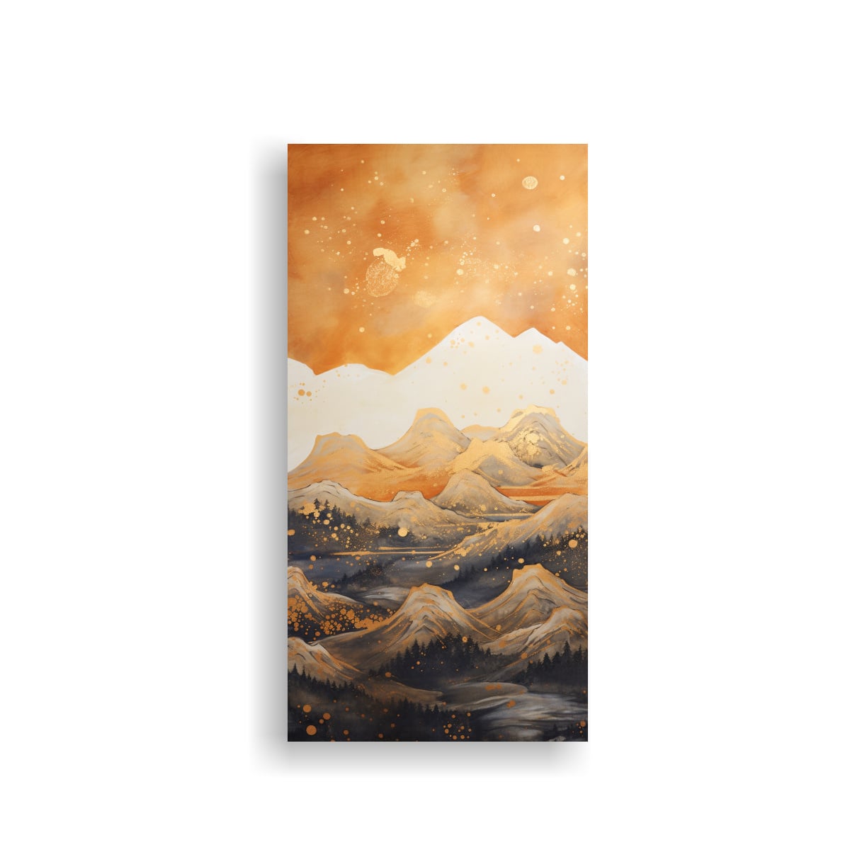 1 CUADRO ESPECTACULAR PAISAJE DE MONTAÑA CON UN 30X60 CM - 1