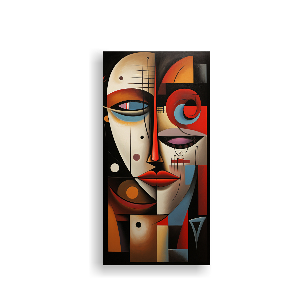 CUADRO ARTE ABSTRACTO RIQUEZA VISUAL, IMAGEN 30X60 CM - 1