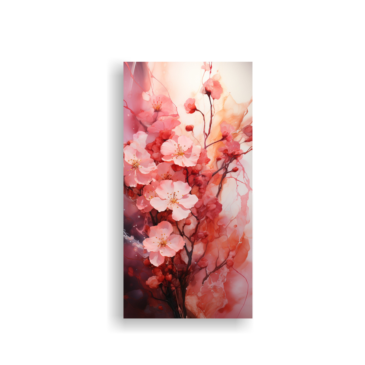 CUADRO MODERNOS SIMPLICIDAD EN COLORES ROSA 50X100 CM - 1