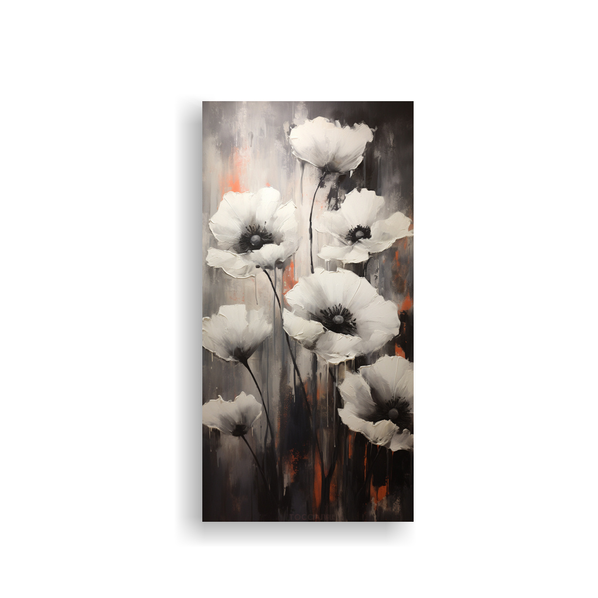 CUADRO DE ARTE FORMA ÚNICO CON PINTURA DE 70X140 CM - 1