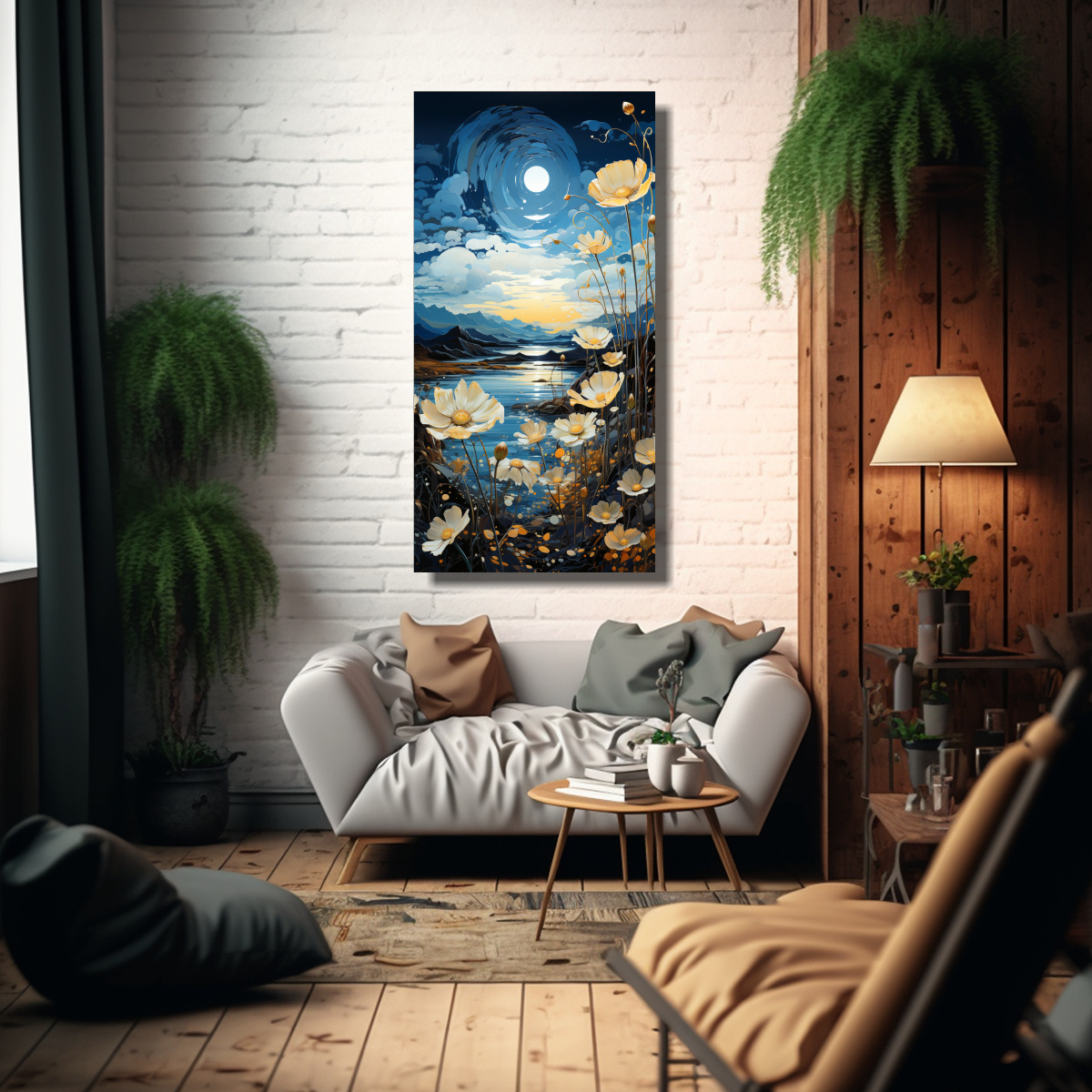 CUADROS DE DECORACIÓN LIENZO CUADRO DORMITORIO 30X60 CM - 2