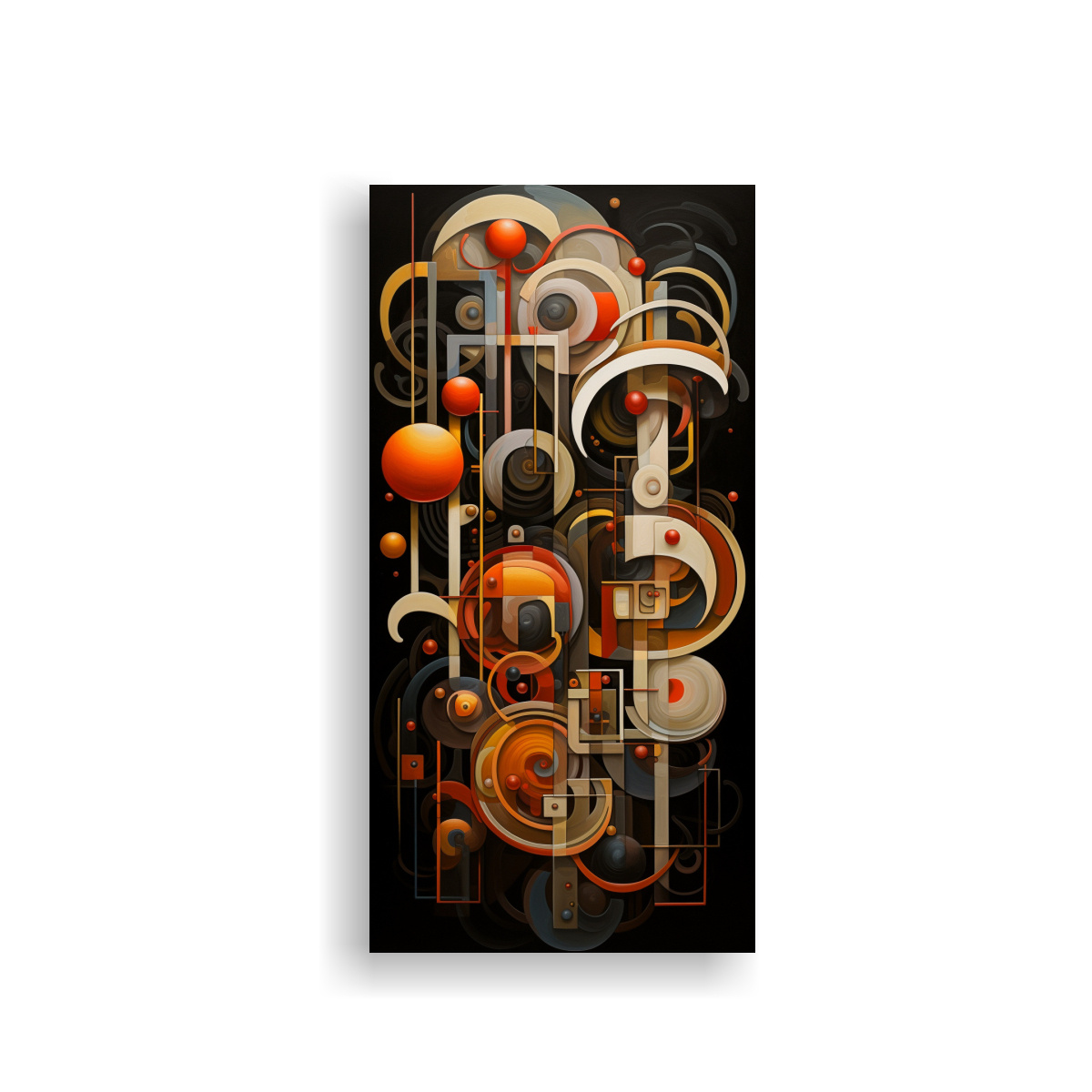 CUADRO ABSTRACTO ELEGANTE ARMONÍA ABSTRACTA DEL 40X80 CM - 1