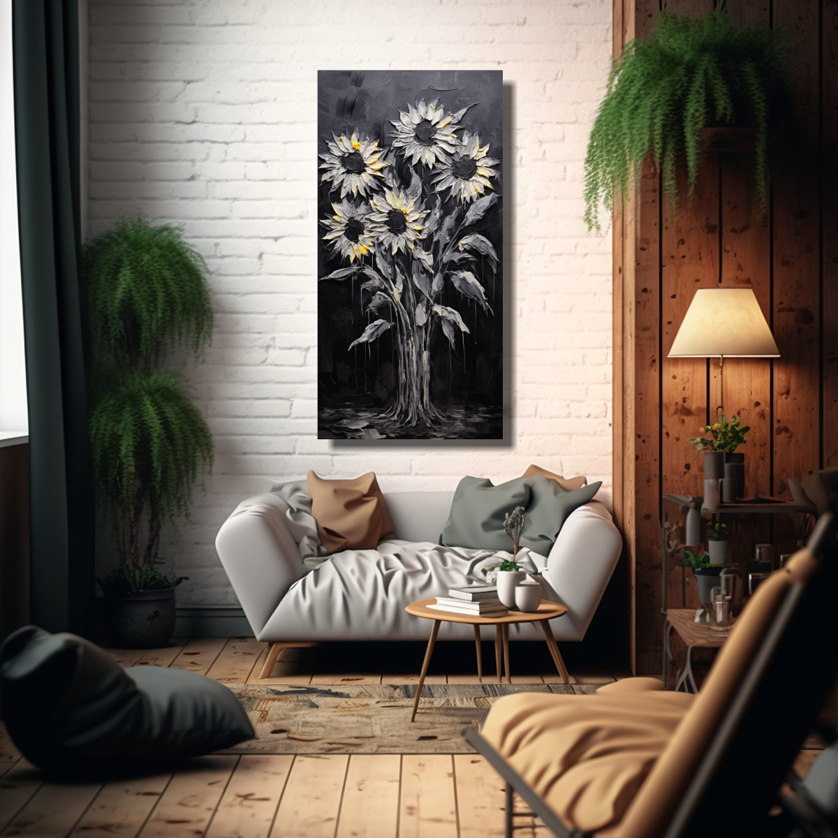 CUADRO TELA SUBLIMADA DORMITORIO: PINTURA EN 30X60 CM - 2