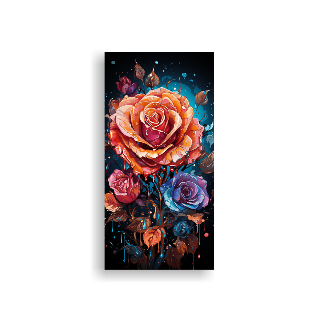 PINTURA DECORATIVA HORIZONTAL DE ESTILO GRAFFITI 30X60 CM - 1