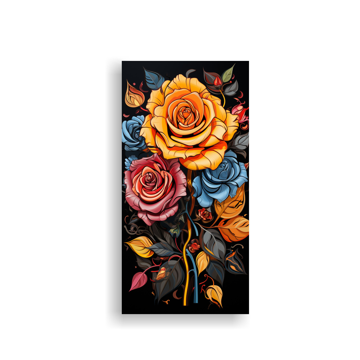 TELA EN BASTIDOR DECORATIVO REFINADO PARA 60X120 CM - 1