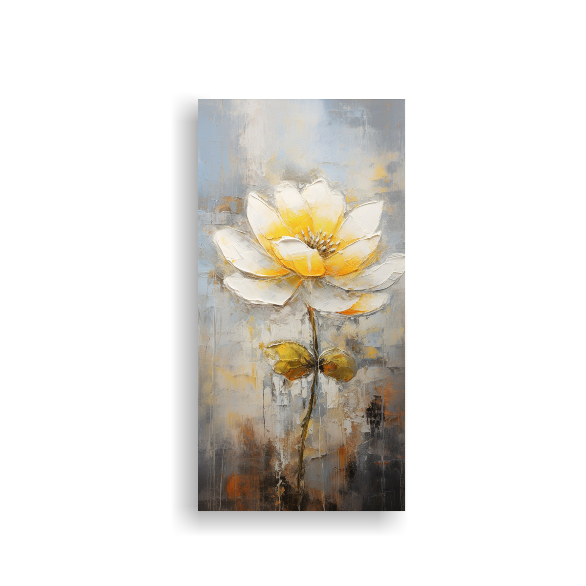PINTURA EN LIENZO ESTILO DORMITORIO DE LOTO 30X60 CM - 1