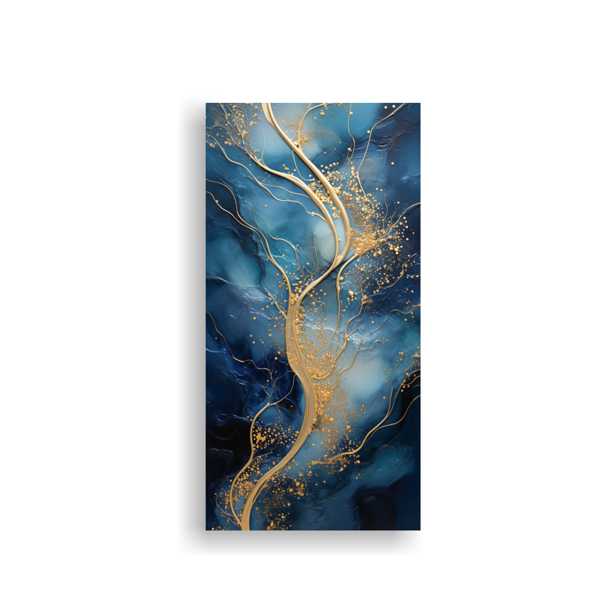 CUADRO ABSTRACTO ORIGINAL DE FINAS LÍNEAS EN LOS 60X120 CM - 1