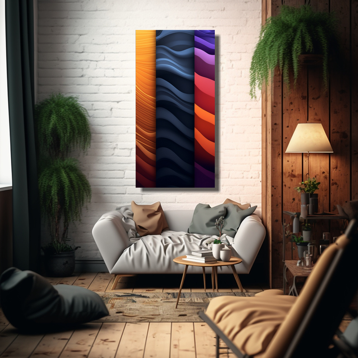 PINTURAS DECORATIVAS CON TEXTURAS Y GRADIENTES 60X120 CM - 2