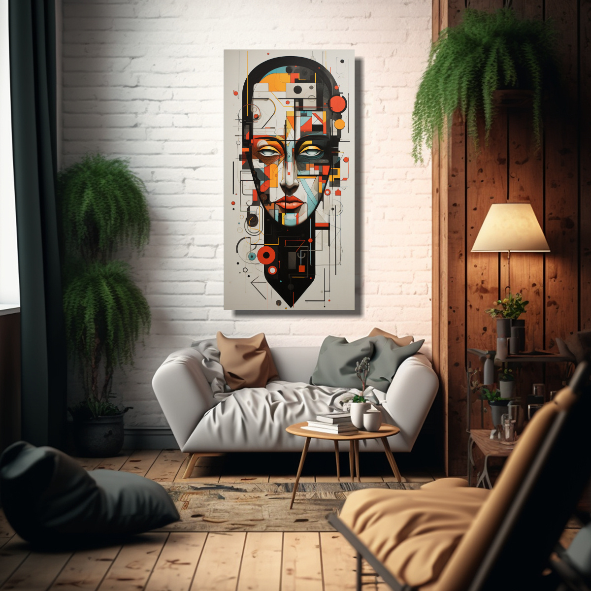 CUADROS DECORATIVOS EN BASTIDOR CON ARTE URBANO 50X100 CM - 2