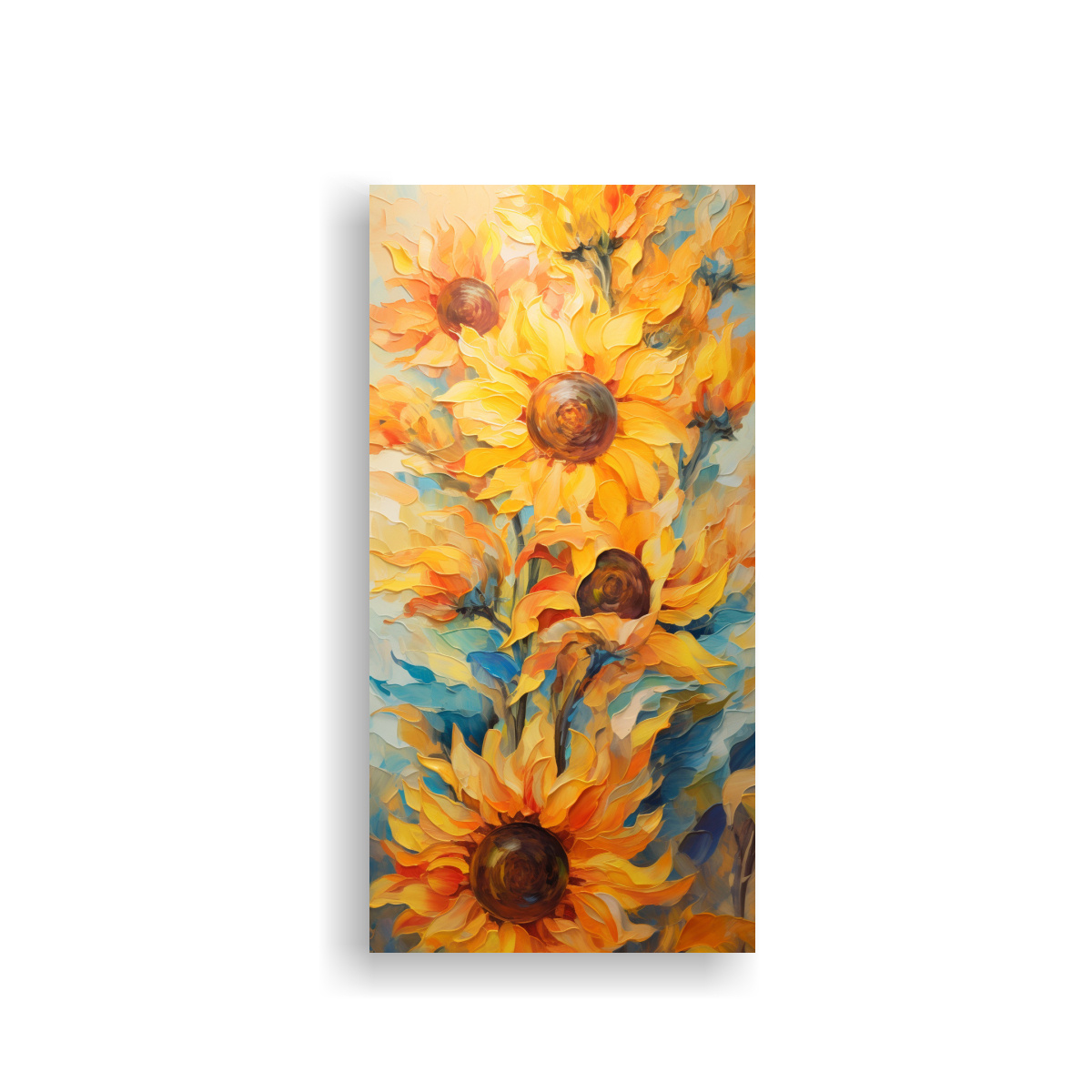 CUADRO PARED VAN GOGH SOL REINTERPRETADO 20X40 CM - 1