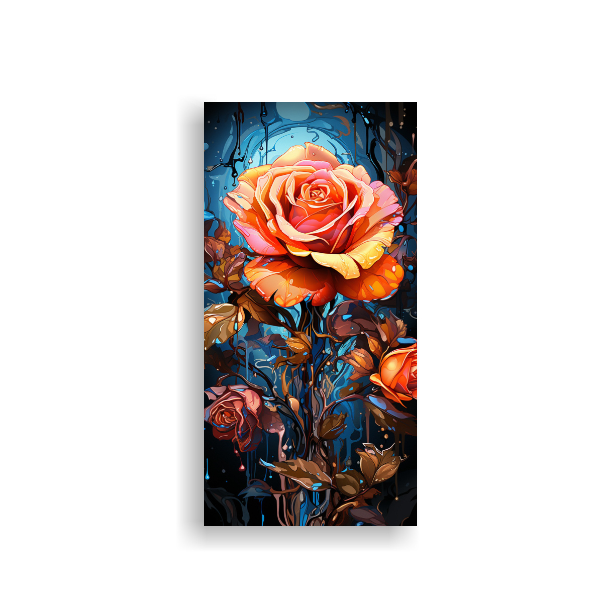 PINTURA DECORATIVA CON TELA SUBLIMADA MULTICOLOR 40X80 CM - 1
