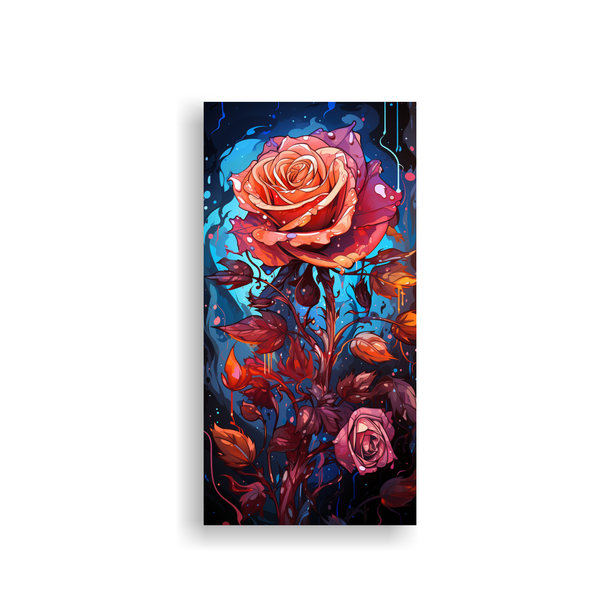 Graffiti Color Rosa Ripley - PINTURA MURAL ESTILO GRAFFITI CON ROSA EN FONDO 60X120 CM