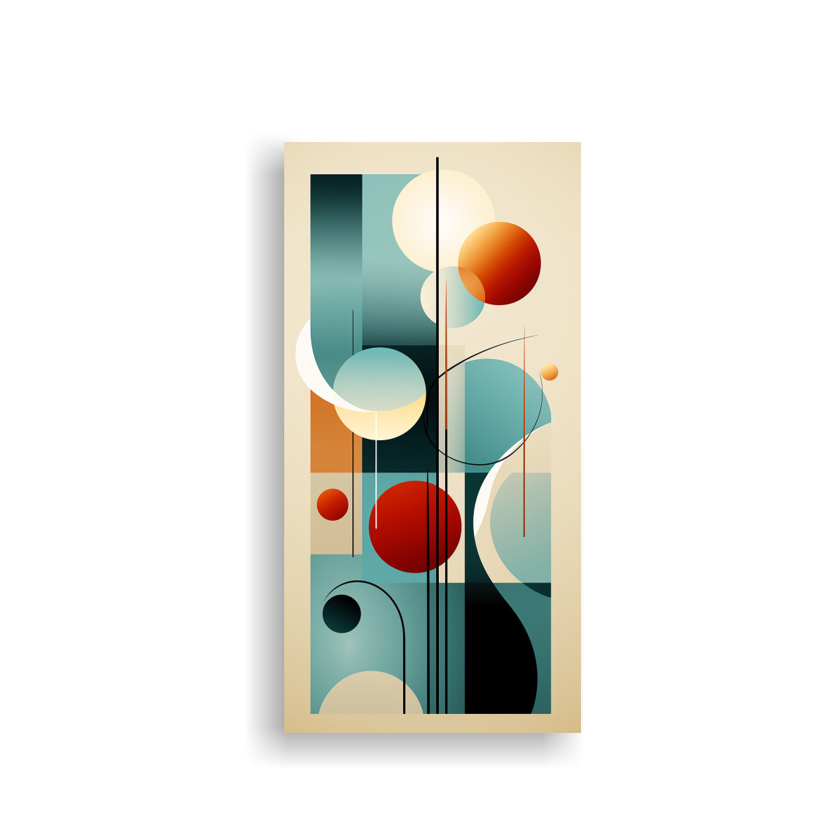 PINTURAS DECORATIVAS EN LIENZO ABSTRACTO CON 80X160 CM - 1