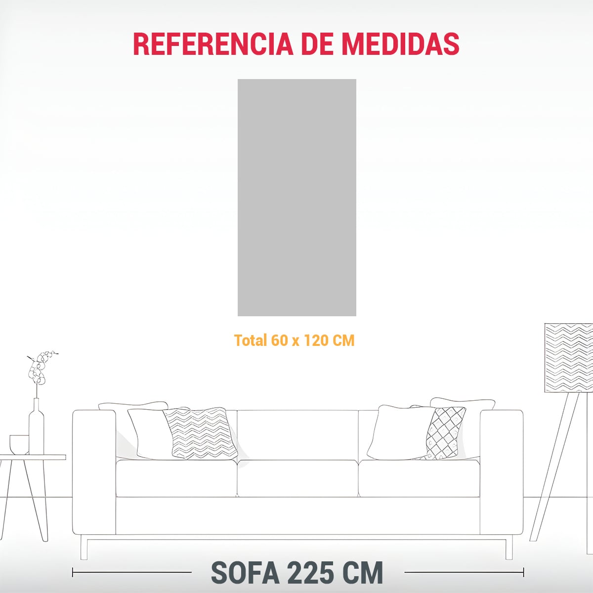 PINTURAS DECORATIVAS MINIMALISTAS: RESPLANDOR 60X120 CM - 3