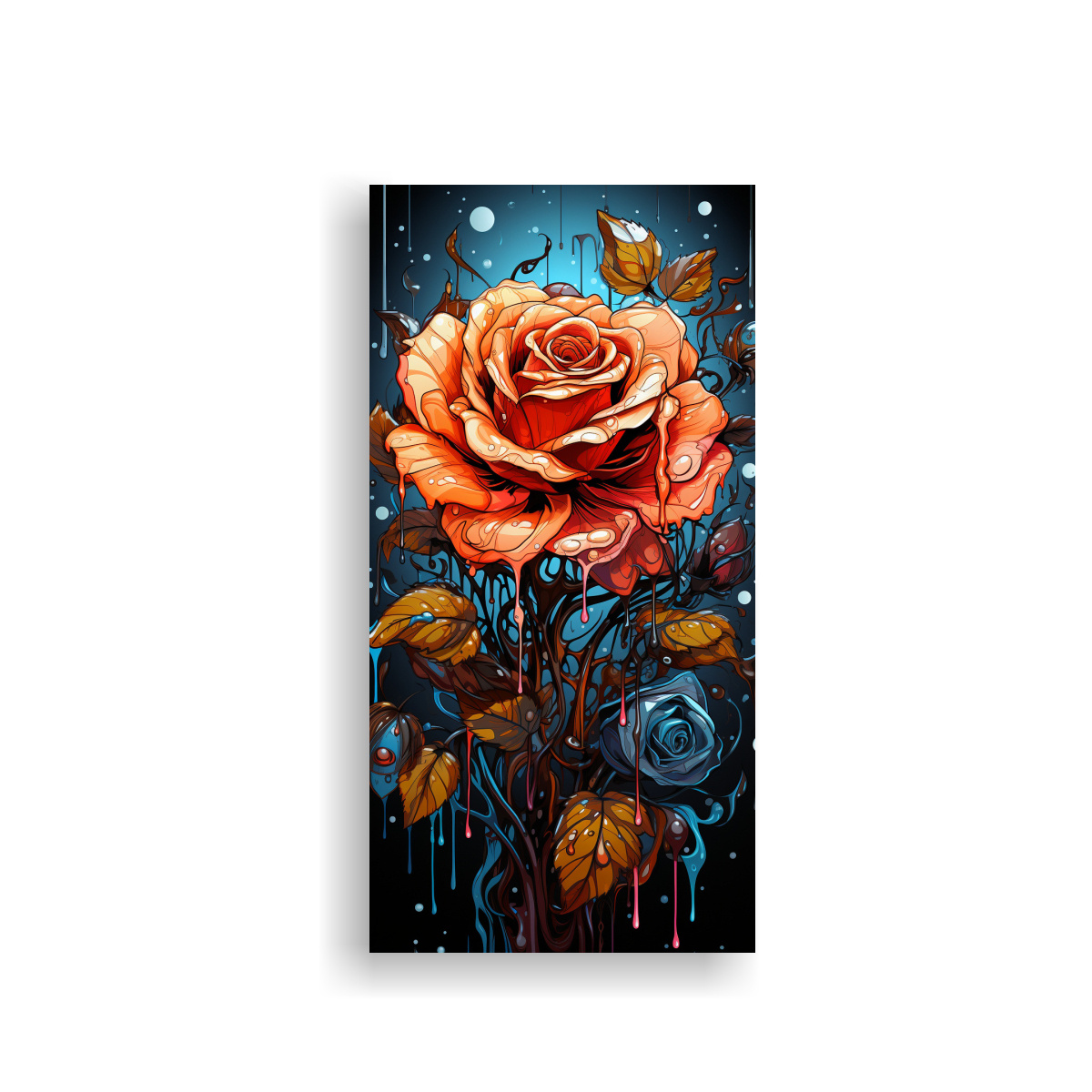 CUADRO CREATIVO PARA COMEDOR EN COLORES VIBRANTES 20X40 CM - 1