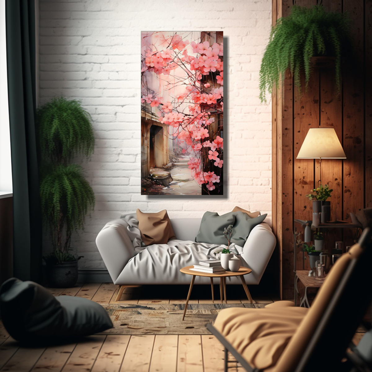 CUADRO ARMONÍA CROMÁTICA ENSOÑADORA SOBRES 60X120 CM - 2