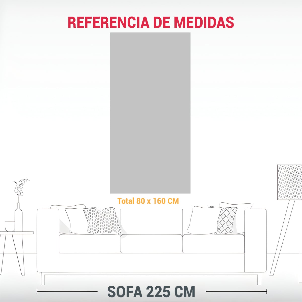1 CUADRO ACUARELA HABITACIÓN COMPOSICIÓN 80X160 CM - 3