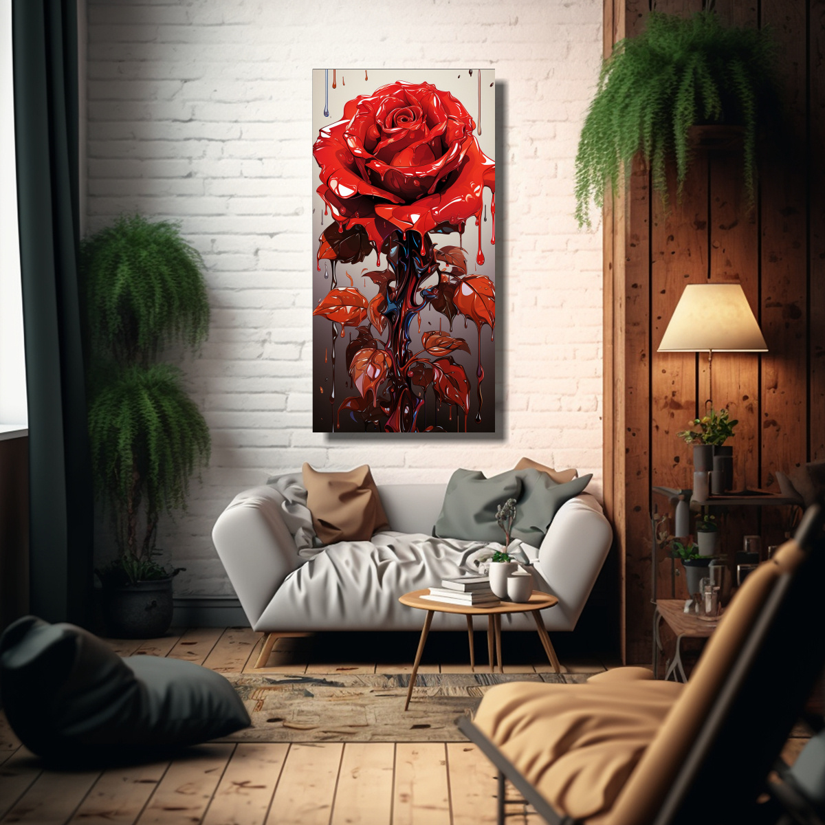 ARTE DE PARED IMAGEN CREATIVIDAD LIENZO CUADRO 70X140 CM - 2