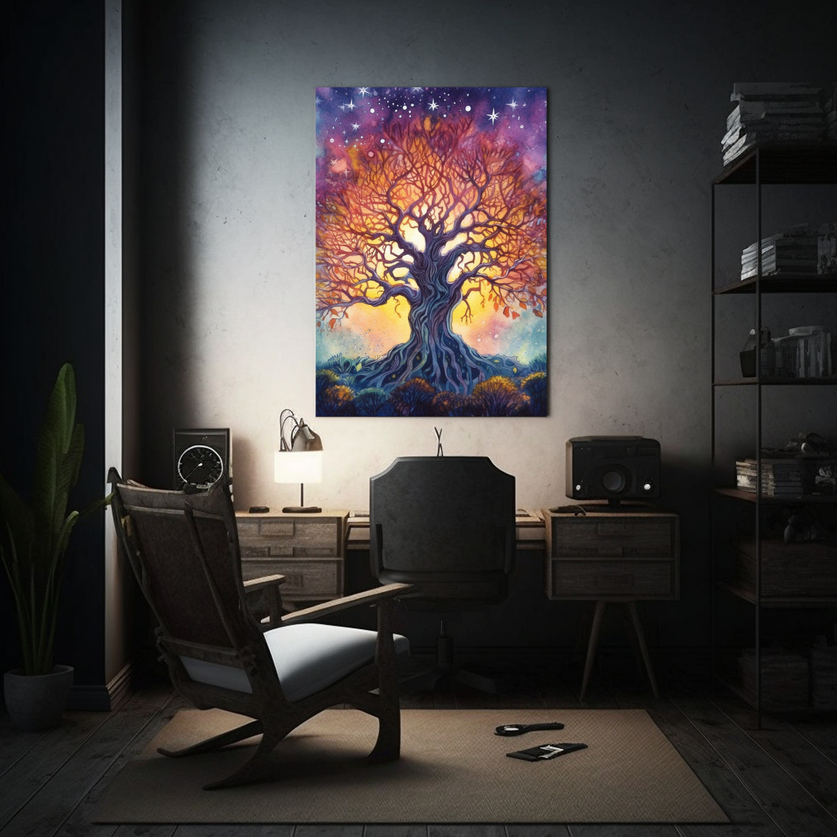 CUADRO ACUARELA DETALLADO Y HERMOSO DE UNA 50X75 CM - 2
