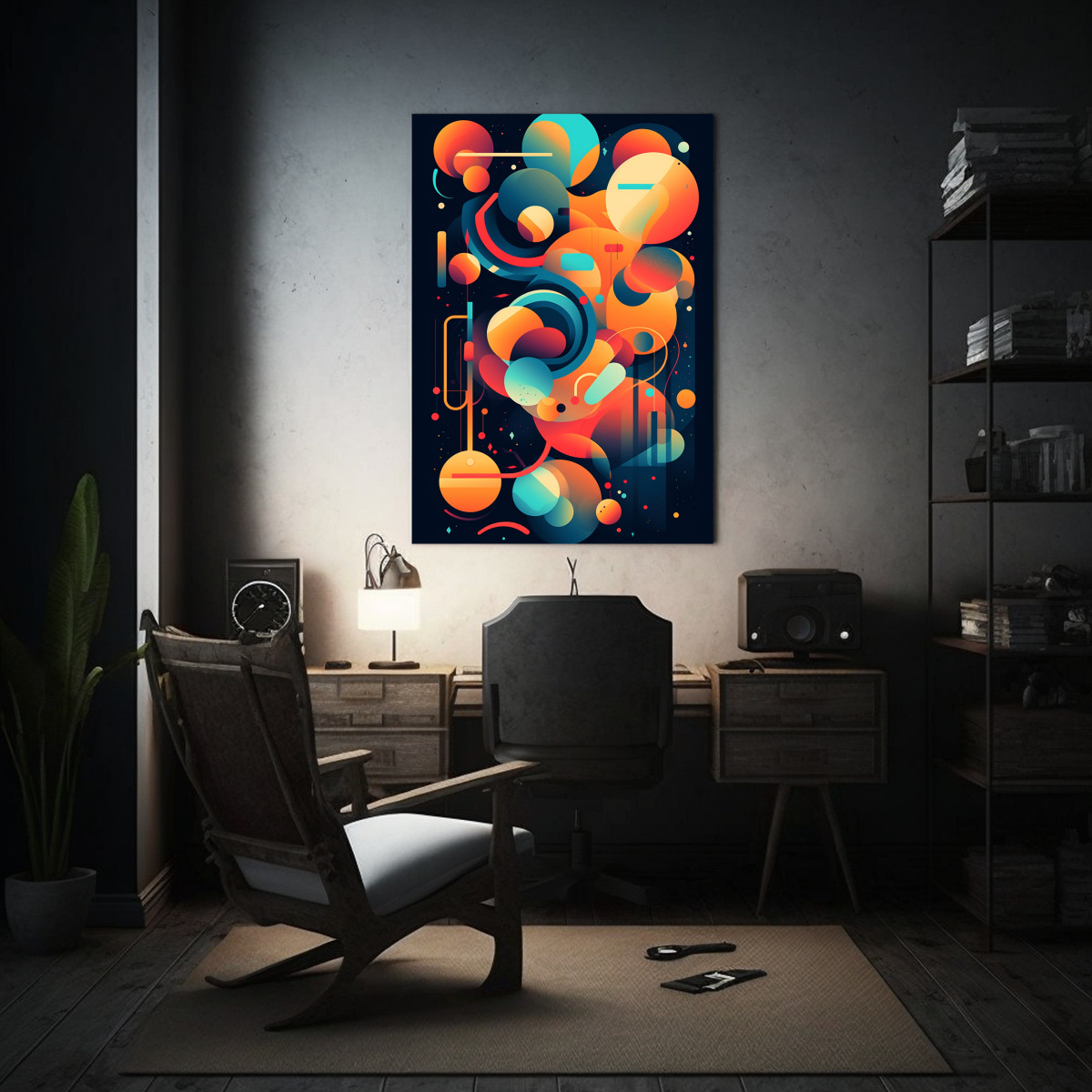 DISEÑA UNA COMPOSICIÓN ABSTRACTA VIBRANTE Y 30X40 CM - 2