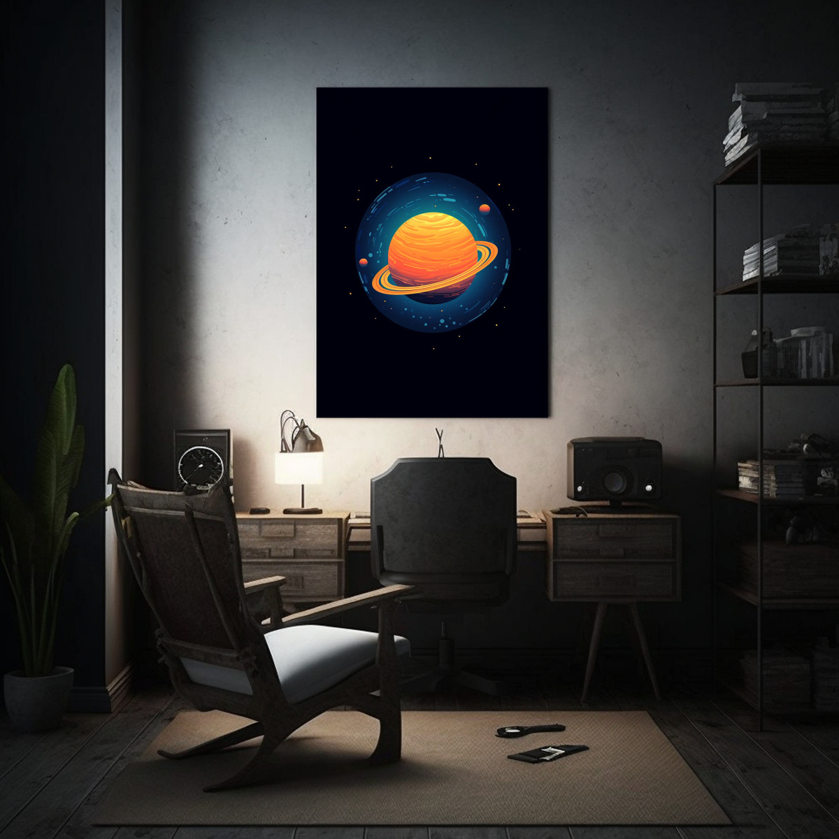 CUADRO DE COLORES ELEGANTE ESTILO PIXAR 2D 60X90 CM - 2