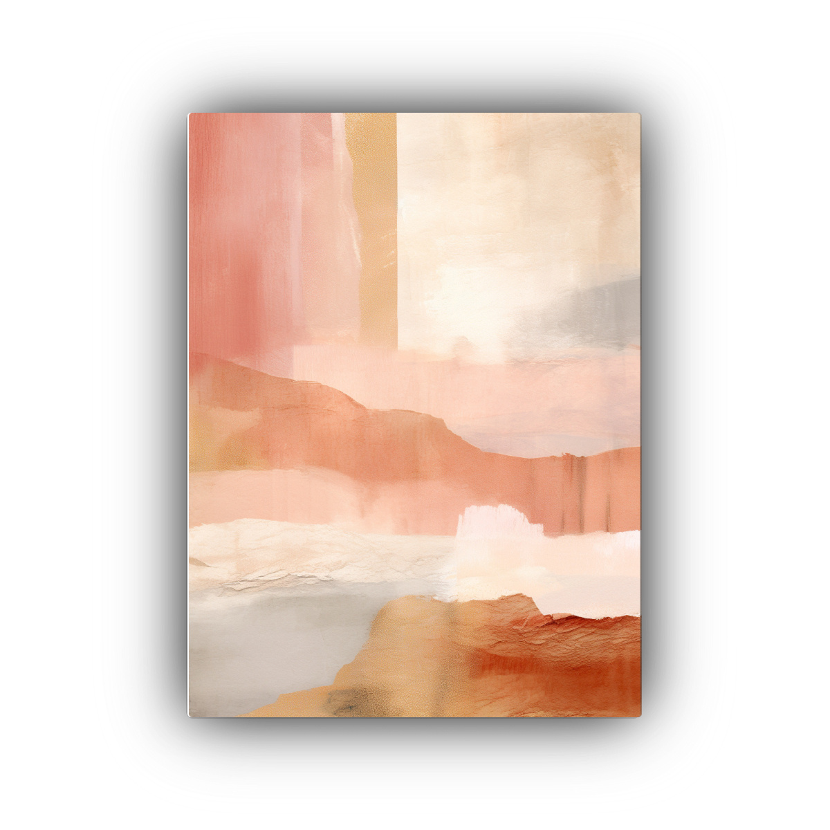 PINTURA CONTEMPORÁNEA ABSTRACTA EN PAPEL TAPIZ 80X120 CM - 1