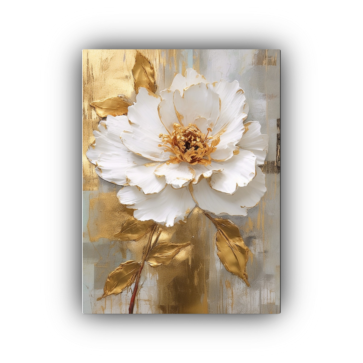 PINTURA DECORATIVA ABSTRACTA FLORAL CAUTIVADORA 30X45 CM - 1