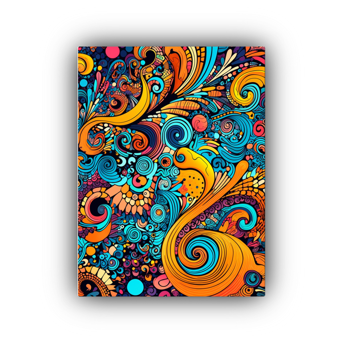 CUADRO IMPRESO PATRÓN ORIGINAL Y MODERNO DE 40X50 CM - 1