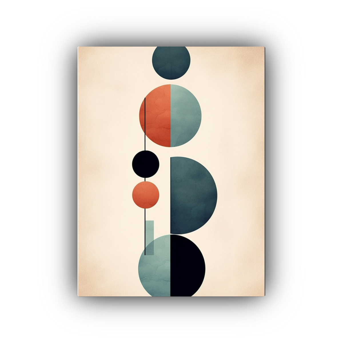 CUADRO HORIZONTAL ABSTRACTO DE ESPACIO UK CON 30X40 CM - 1