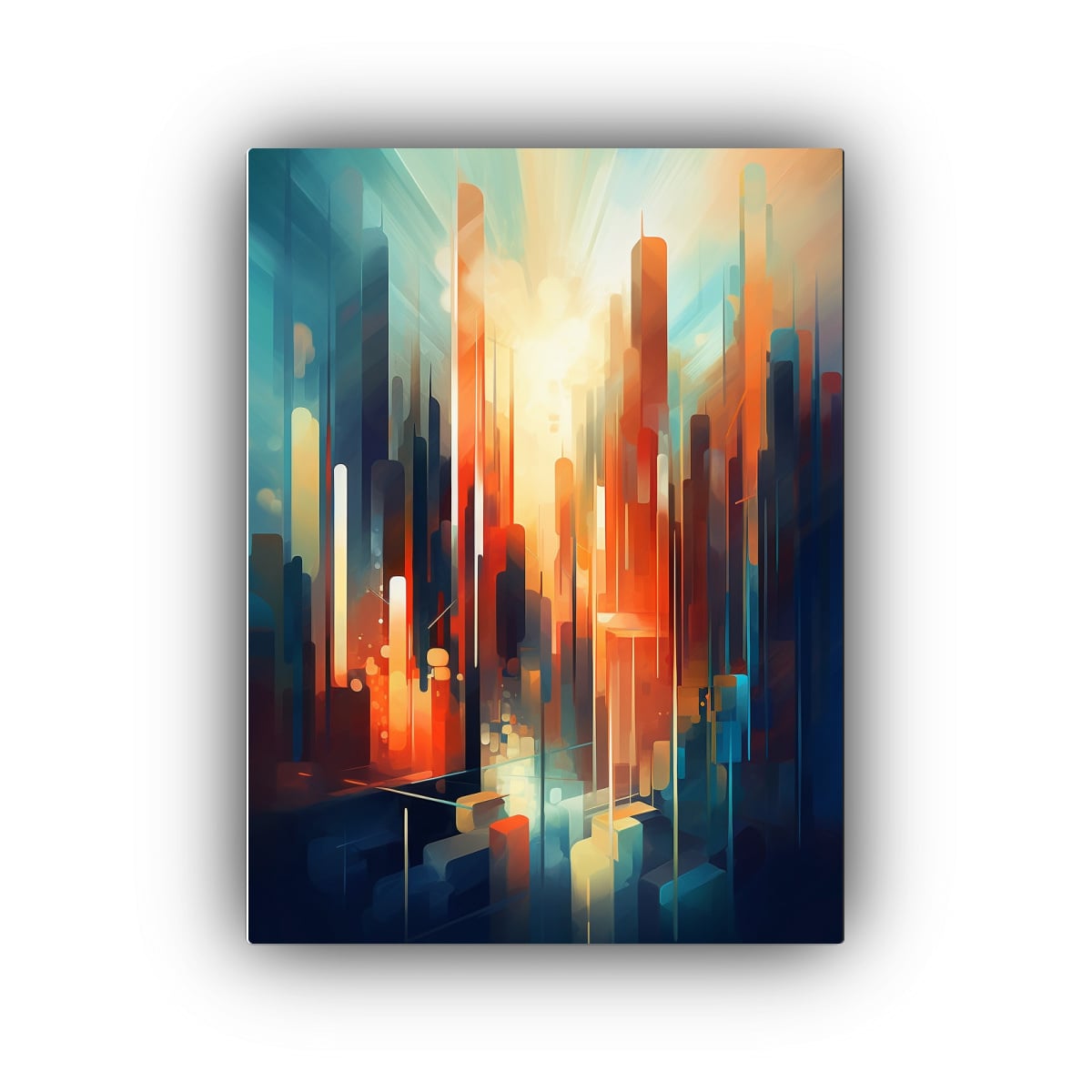 PINTURA DIGITAL CON ELEMENTOS ABSTRACTOS Y 60X90 CM - 1