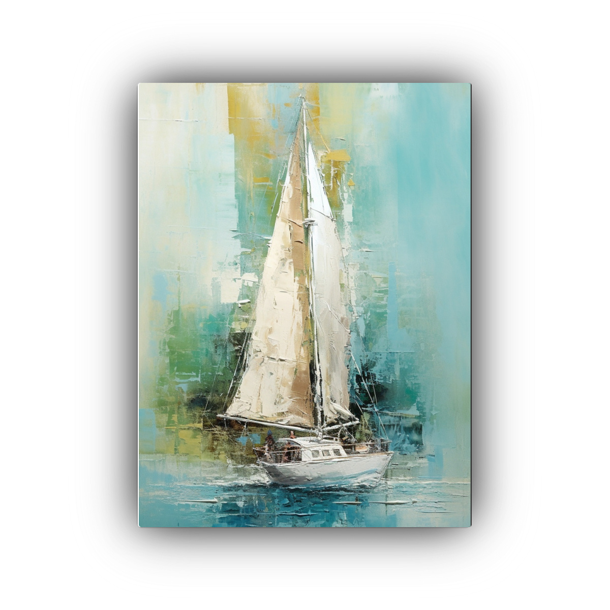 LIENZO TELA SUBLIMADA ARTE GRÁFICO BARCO DE VELA 40X60 CM - 1