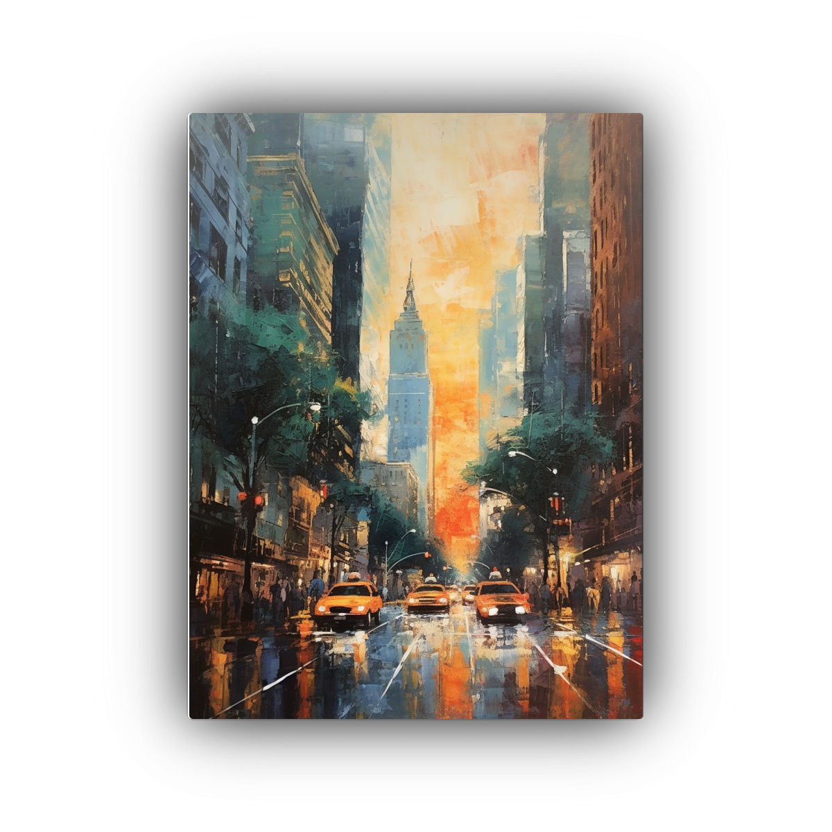 CUADRO FOTOGRAFÍA PERSPECTIVA PINTURA CALLES DE 50X65 CM - 1