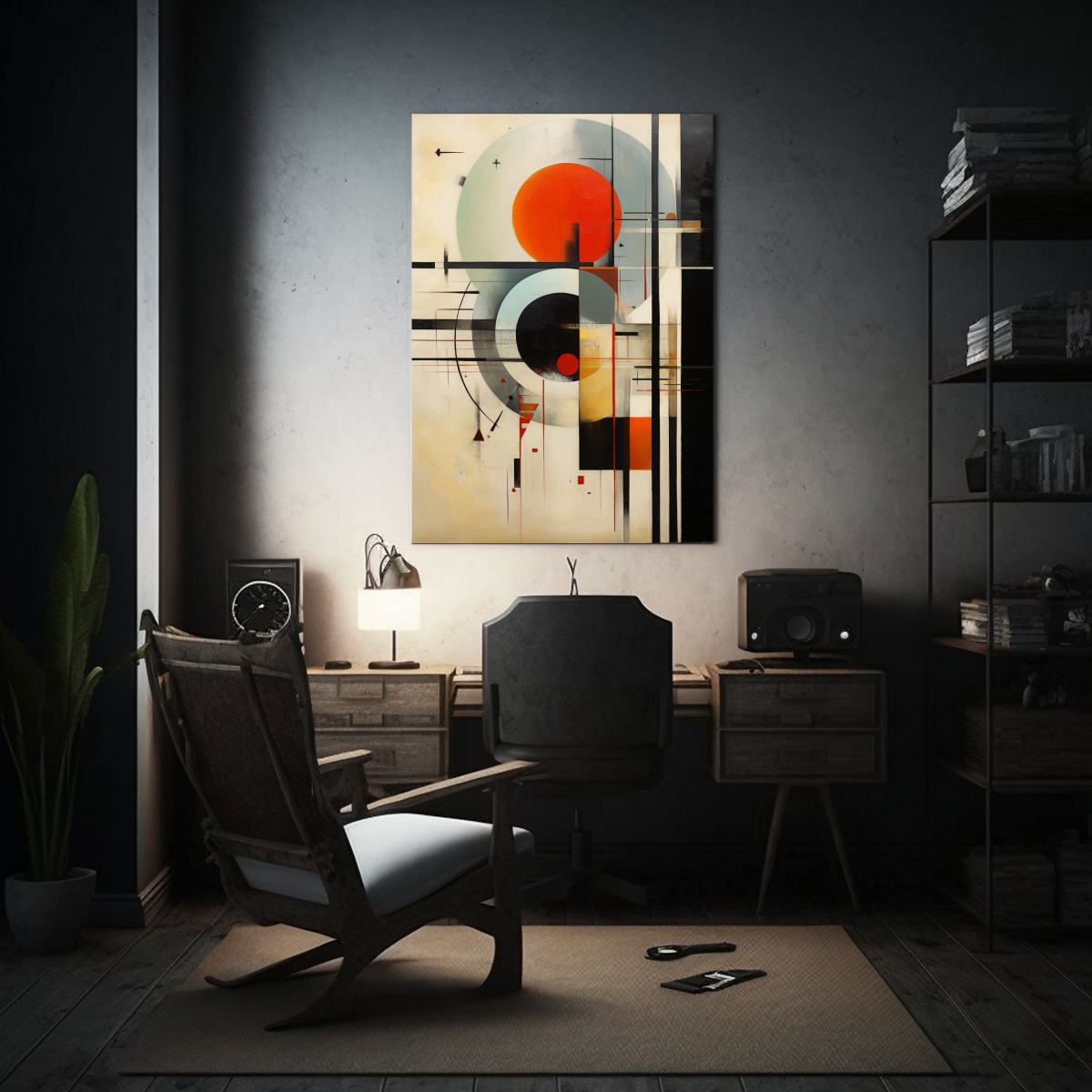 CUADRO ESPECTACULAR DE MODERNIDAD DE LASZLO 30X45 CM - 2