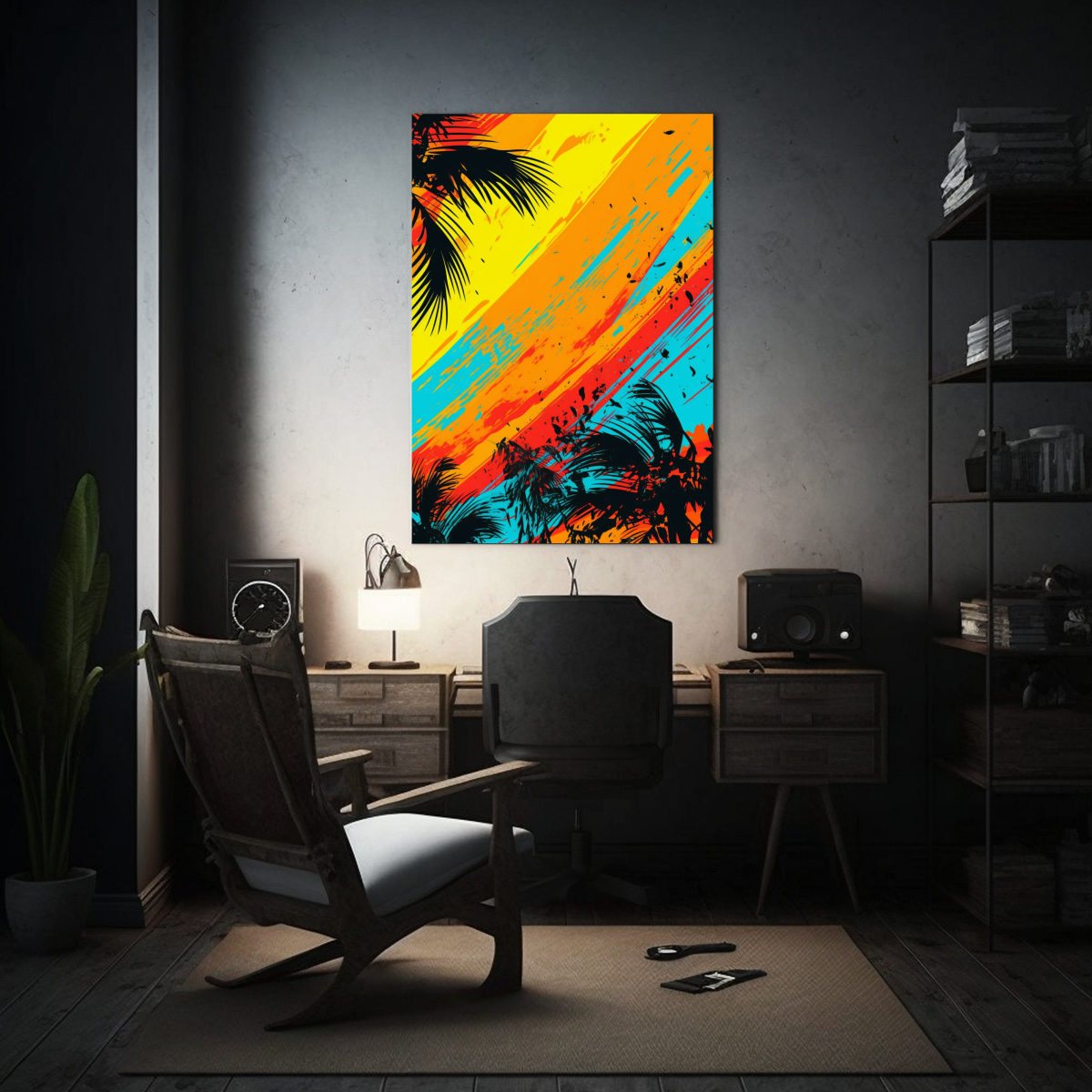 PINTURAS DE ARTE DE PARED RETRO INSPIRADAS EN 20X30 CM - 2