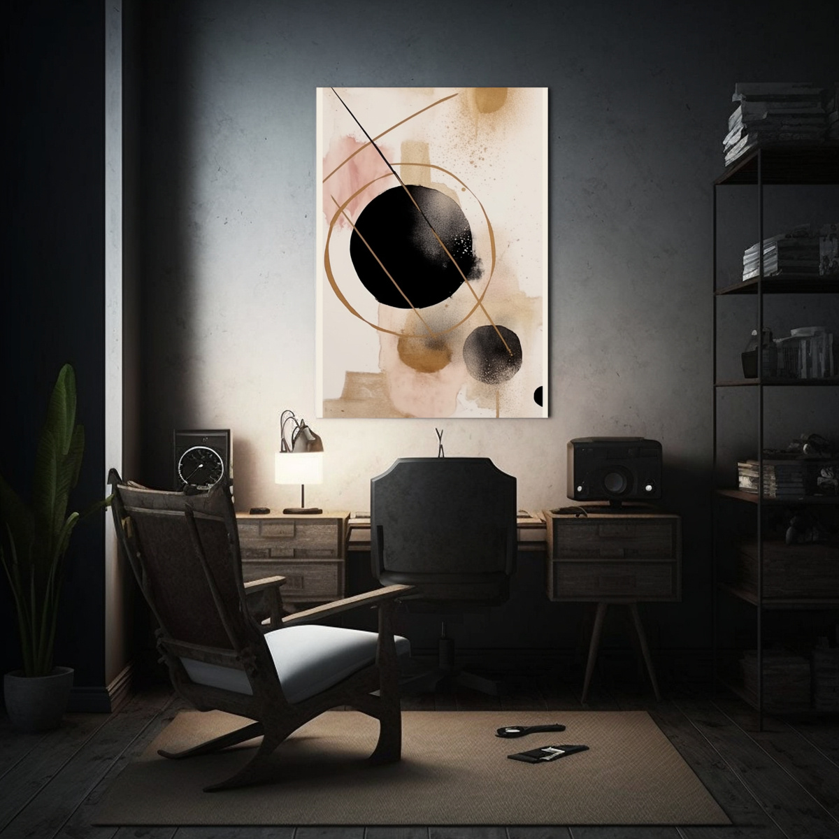 TELA EN BASTIDOR TEMA BRILLANTE 137 ARTE 50X65 CM - 2