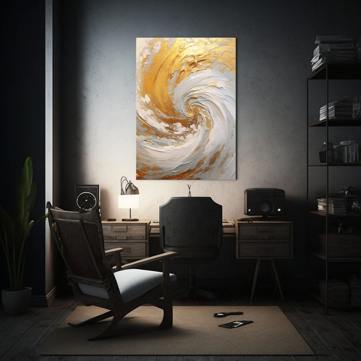 PINTURA MURAL PATRÓN INTENSO THANH BINH ORO 30X40 CM - 2