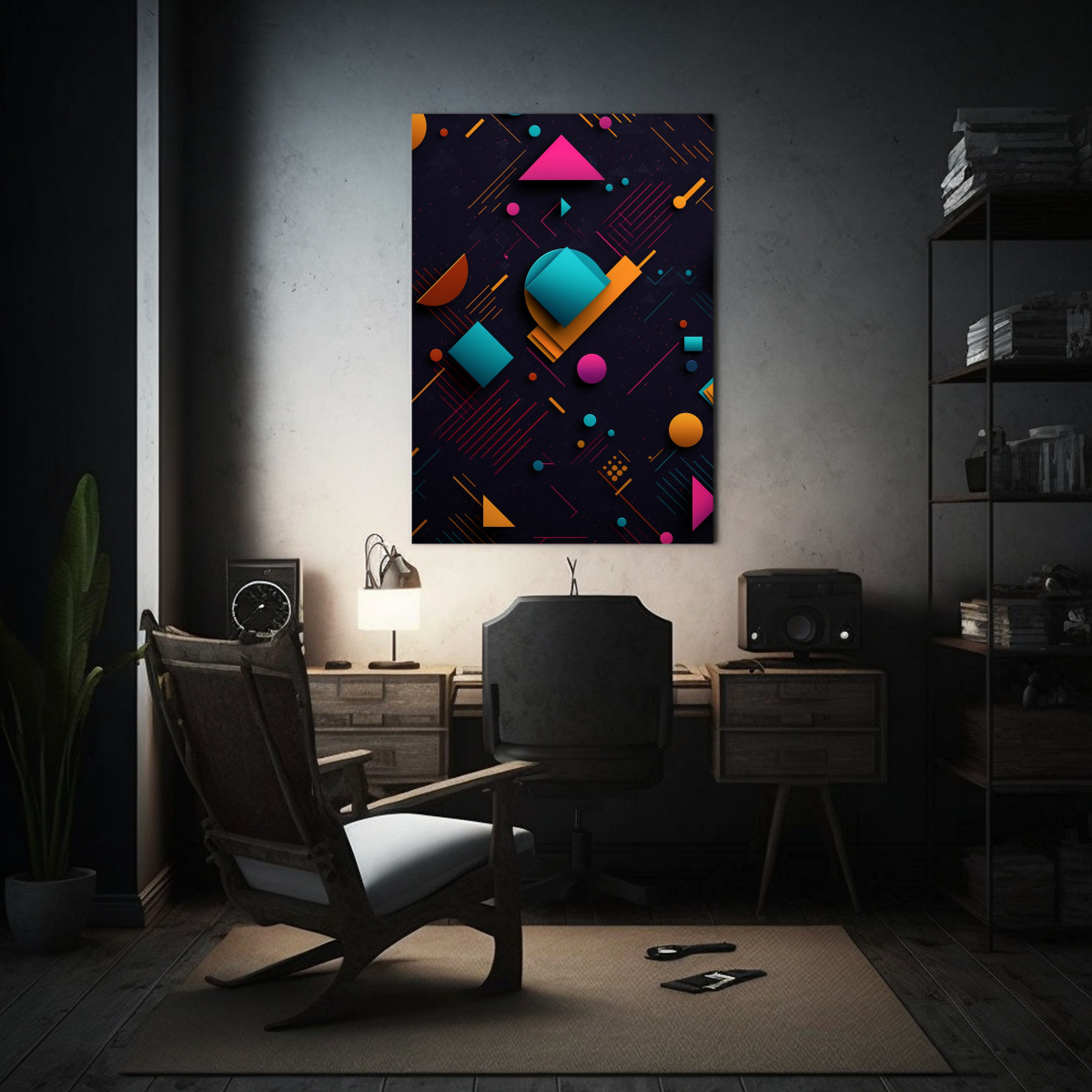 PINTURAS DECORATIVAS ESTILO GALERÍA CON IMPACTO 50X65 CM - 2