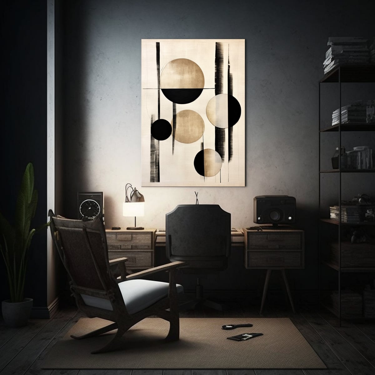 CUADRO FOTOGRAFÍA ESCENA MINIMALISTA EN TONO 60X90 CM - 2