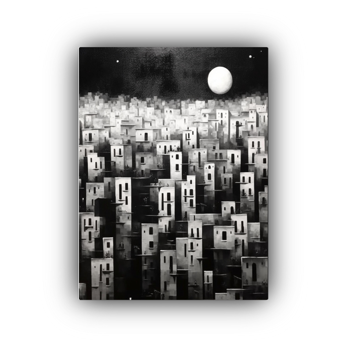 CUADRO PANORÁMICO SURREALISTA MINIMALISTA DE LA 30X45 CM - 1