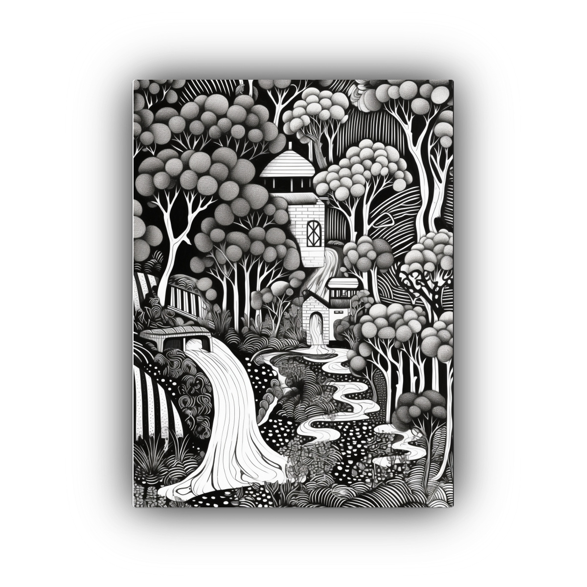 PINTURAS DECORATIVAS DE MOVIMIENTO RECTANGULAR G 60X90 CM - 1