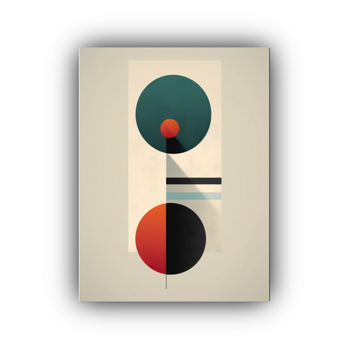 PINTURA ABSTRACTA MINIMALISTA PARA DECORACIÓN DE 50X65 CM - 1
