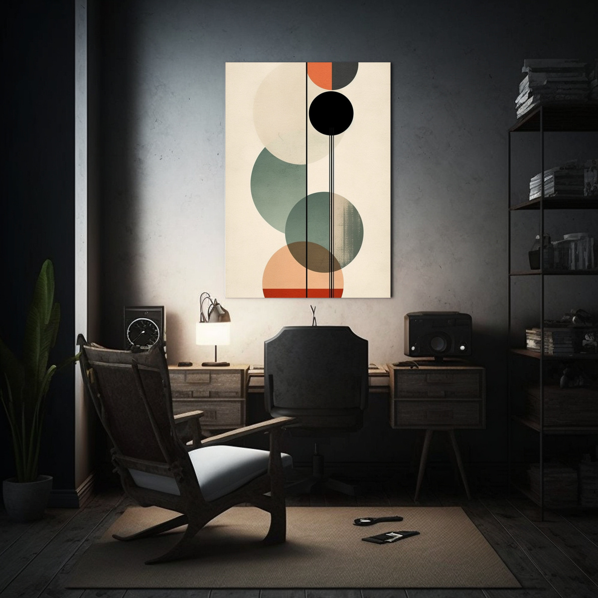 PINTURAS DECORATIVAS ESTILO CUADROES MEDIADOS 50X65 CM - 2