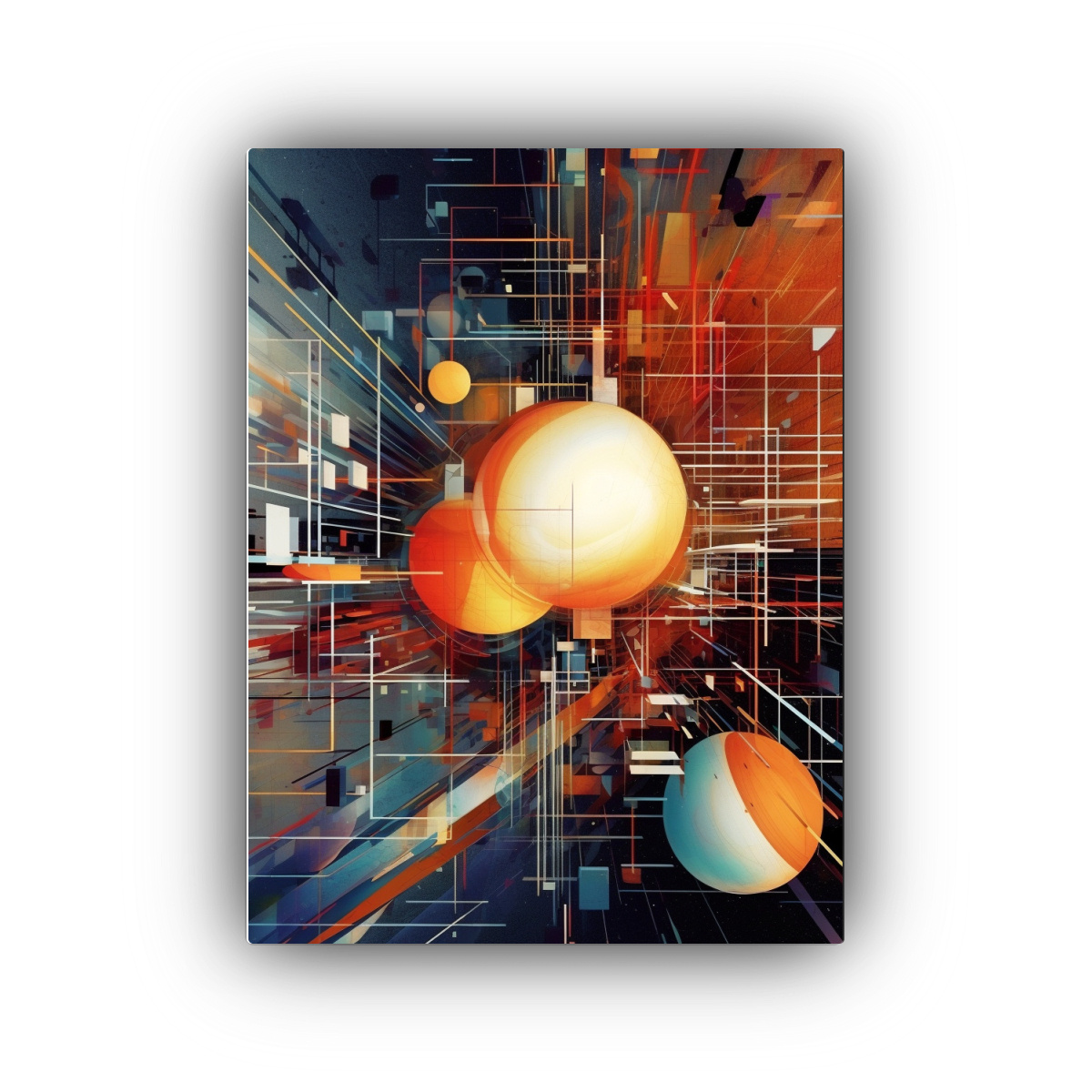 CUADRO DECORATIVO LIENZO EXPRESIÓN REFLEJO HUB 40X50 CM - 1