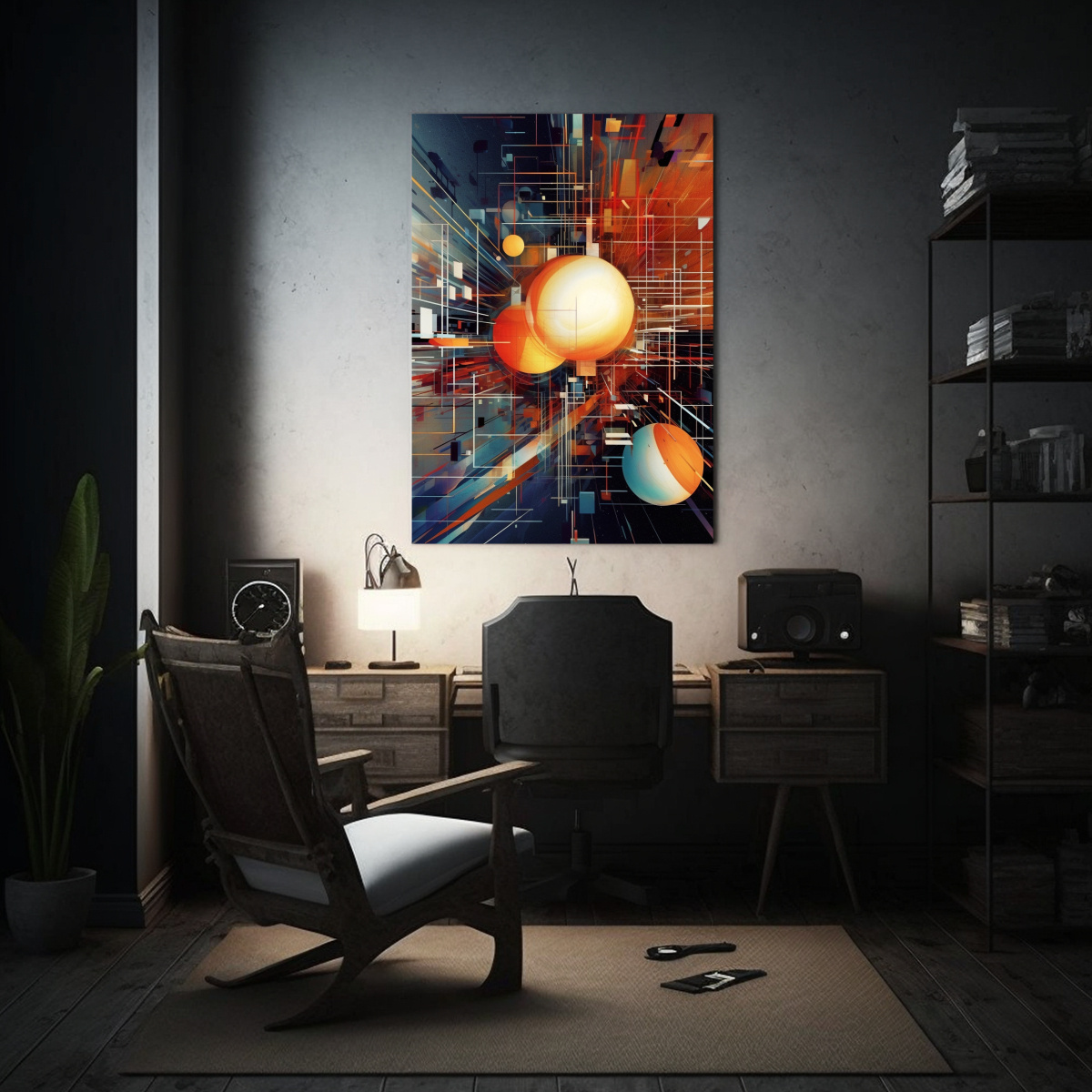 CUADRO DECORATIVO LIENZO EXPRESIÓN REFLEJO HUB 40X50 CM - 2