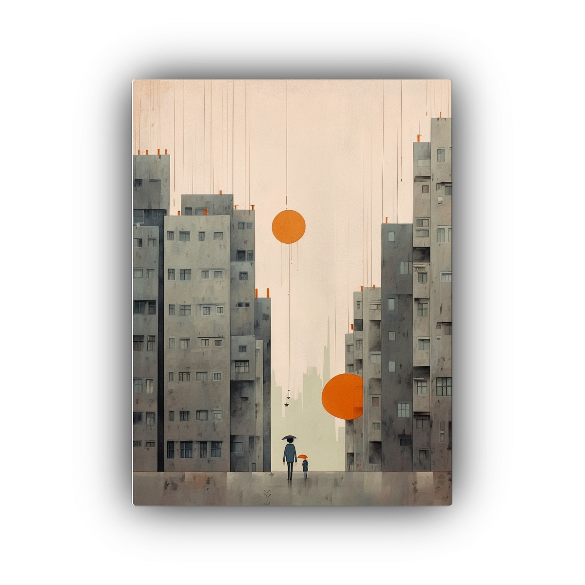PINTURAS DE NIÑOS DE BAJA EDAD MINIMALISTAS EN 80X120 CM - 1
