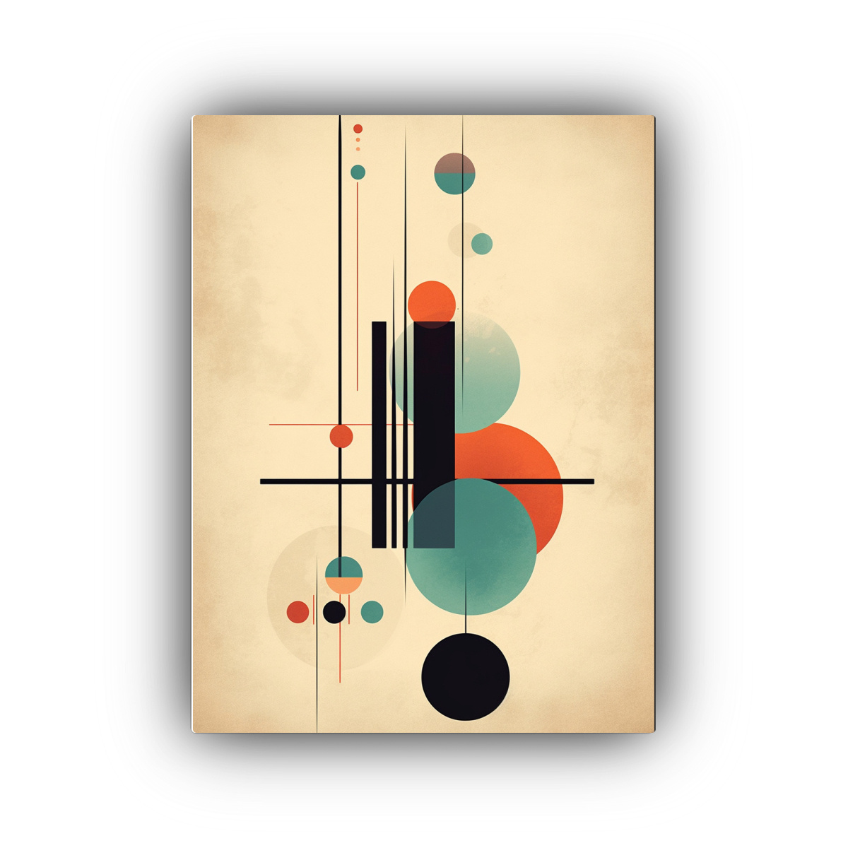 LIENZO ABSTRACTO CONTEMPORÁNEO MODERNO LI 40X60 CM - 1