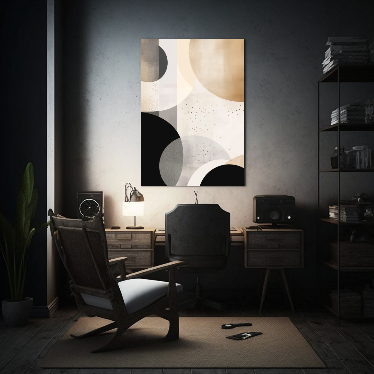 PINTURAS ABSTRACTAS MODERNAS PARA DECORACIÓN DE 40X50 CM - 2