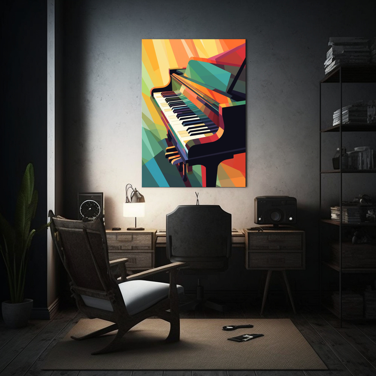 CUADRO DE DECORACIÓN DE ARTE CON IMAGEN 40X50 CM - 2