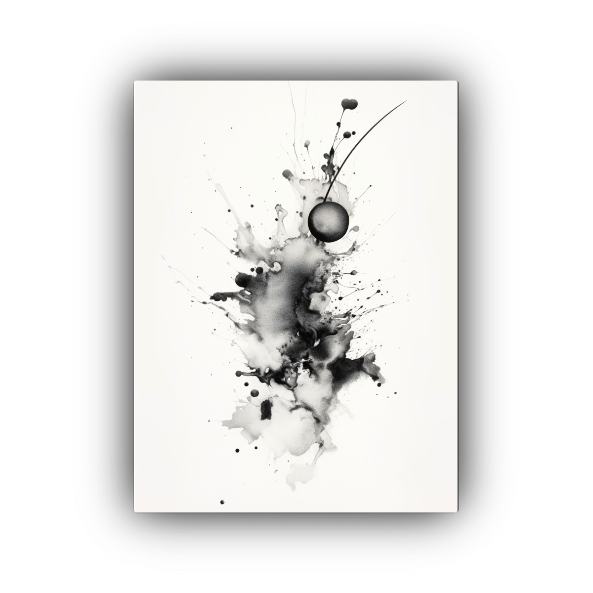 CUADRO DECORATIVO FLORAL EN ACUARELA SOBRE PAPEL 30X45 CM - 1
