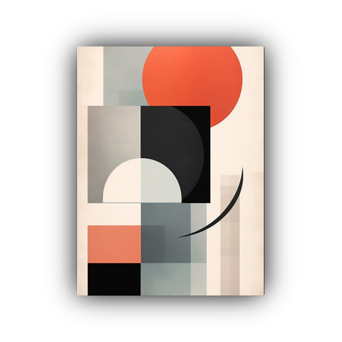 PINTURA DECORATIVA MINIMALISTA ABSTRACTA CON 80X120 CM - 1